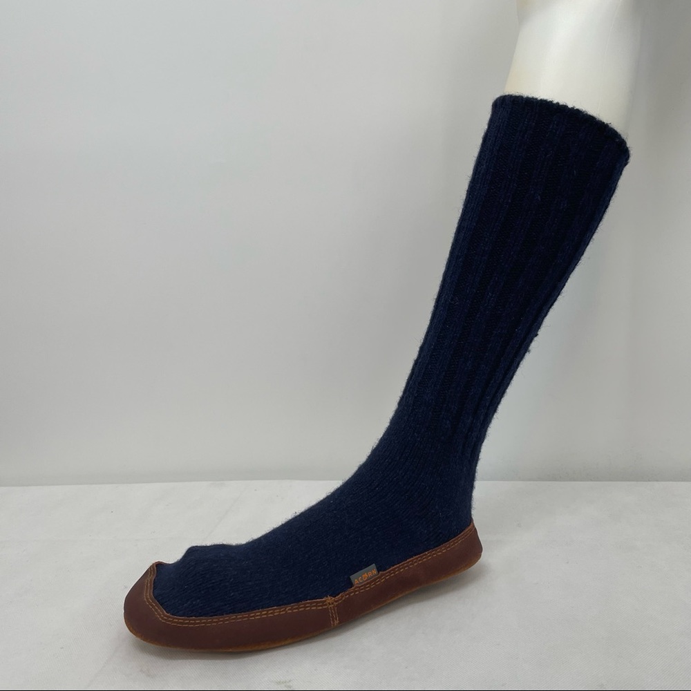NWOT Acorn Unisex-Adult Original Slipper Sock Flexible Cloud Cushion Blue